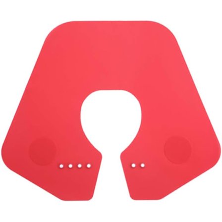 Frisörkappa Justerbar Silikon Halskappa Förkläde för Hår Cu