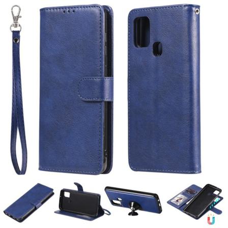 Samsung Galaxy A21s - 2in1 Magnet Skal / Plånboksfodral - Blå Blue Blå