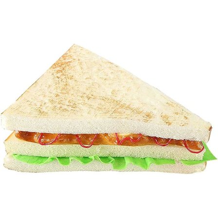 Kunstig brød, falskt brød, simuleringsmatmodell, kjøkkenrekvisitt, sandwich