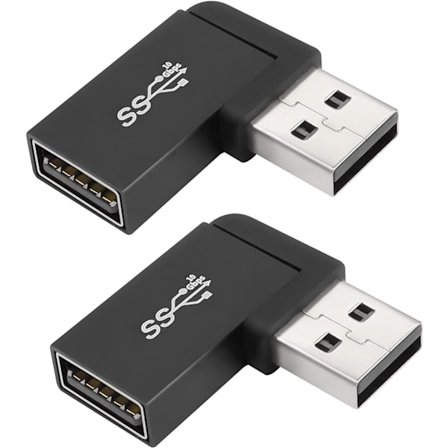 USB 3.1 90° vinklet 10 Gbps USB 3.1 han til hun adapter, højre A