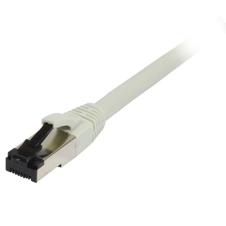 SYNERGY Patchkabel RJ45, CAT8.1 2000Mhz, 2m, grau, S-STP(S/FTP), TPE/LSZH(SuperFlex), AWG26, Synergy 21