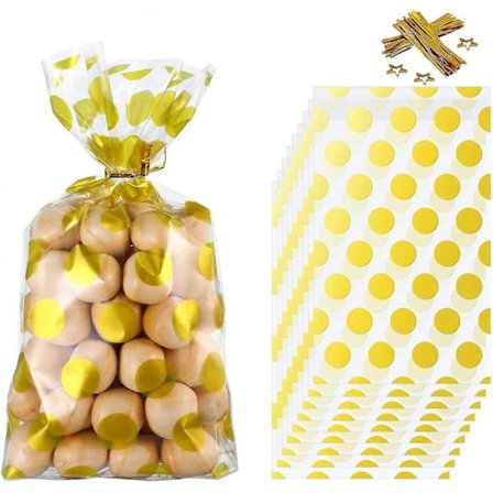 50-pack Roséguldfärgade presentpåsar med snören - För godis, choklad, jul, bröllop