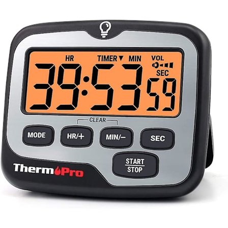 Tm01 Kök Timer Digital Matlagningstimer Med Stor LCD-skärm Stora Siffror Alarmvolym Justerbar Timer Klocka Multifunktionell Bakgrundsbelyst 