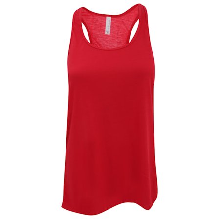 Bella Dam/Kvinnors Flowy Racerback Tank Top XL Röd