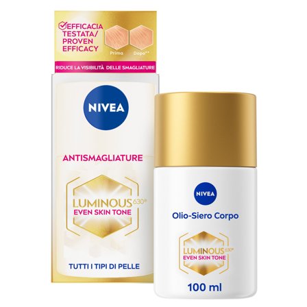 Nivea Luminous630 Olio-siero Corpo Antismagliature Per La Cura