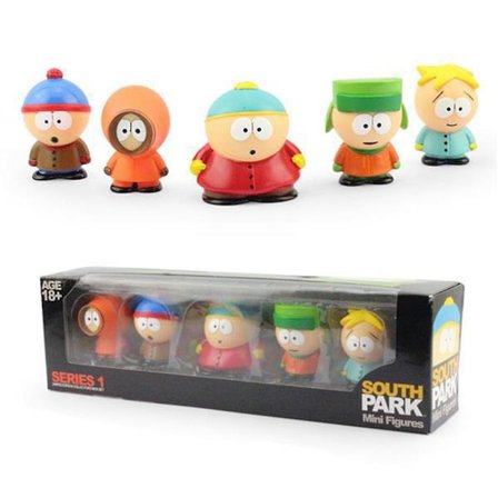 5 stk./sæt South Park Figur Dukke Model Bordplade Bil Pynt Dekoration Til Børn Legetøj