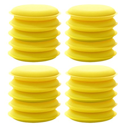 20 kpl Auton Pyöreä Vahaus Kiillotus Vaha Vaahto Sieni Levitintyyny 10cm Puhdistussieni Pesutyökalu Auton Puhdistus