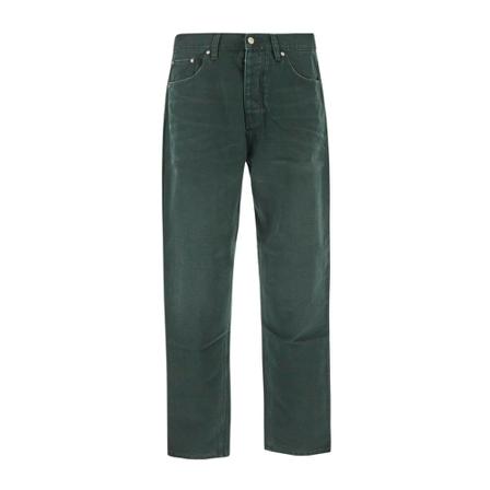 Carhartt Wip, Straight Jeans Groen, Heren, Maat:W33