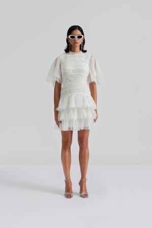 Malina - Minnie mini dress - L - White