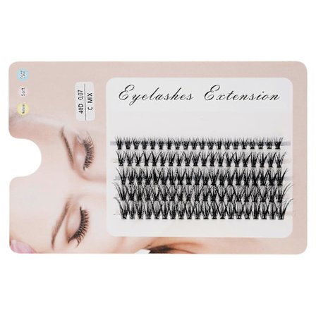 100 stk. Øyenvippeklumper, DIY Øyenvippeforlengelsessett Løse Øyenvipper Individuelle (FMY)