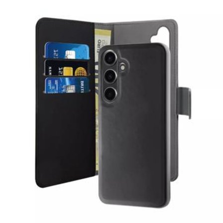 Samsung Galaxy S24+ Puro 2-i-1 Magnetisk Plånboksfodral - Svart