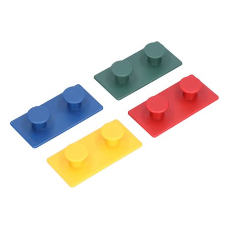 4-pak Selvklæbende ABS Vægkroge til Opbevaring af Tøj og Jakker i Entré, Soveværelse og Badeværelse