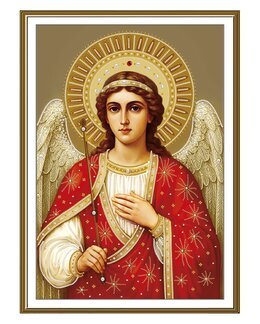 Perlenstickerei Schutzengel