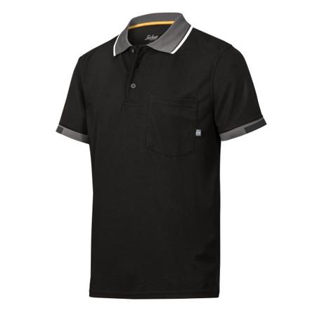 Snickers Workwear 2724 AllroundWork Pikéskjorte svart Svart, Klær