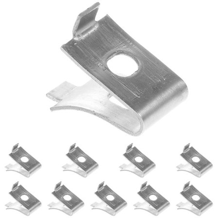 10-pack hylla konsol klämma rostfritt stål hylla stöd klämma vägg kolumn hylla spik (2.30X2.00X1.50CM, silver)