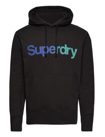 Core Logo Loose Hood Superdry Black