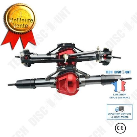 TD Sæt med 2 Reservedele Bil 1-10 RC Tilbehør legering foran og bagved aksel til axial SCX10 D90 cr772 bælteaksel