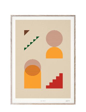 Lunar 01 - 50X70 Home Decoration Posters & Frames Posters Graphical Patterns Multi/mönstrad Paper Collective
