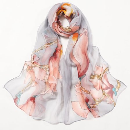 Naisten kevyet huivi, muodikkaat huivi, kukkakuvioinen huivi, huivi, pashmina, W38