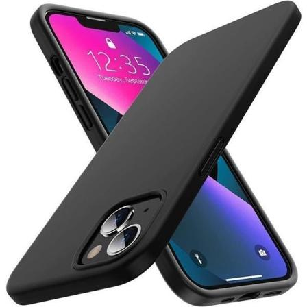 iPhone 15 case, pehme TPU, ohut Black