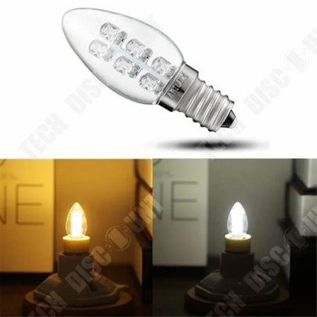 Energisparande LED-lampa E12 0.8W Glödlampa[D]