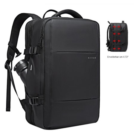 REISEryggsekk for MENN, Flygodkjent Håndbagasje Ryggsekk for Internasjonal Reiseveske Vannavstøtende Slitesterk Laptop Ryggsekk,,100% Ny-Perfekt