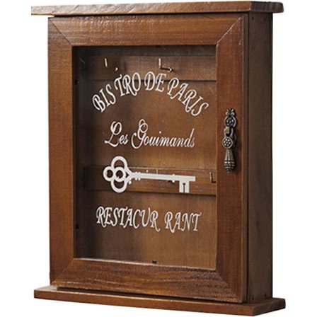 Nyckelskåp, nyckellåda, förvaringslåda i trä, nyckelskåp för vägg, nyckel, ZQKLA{hw}