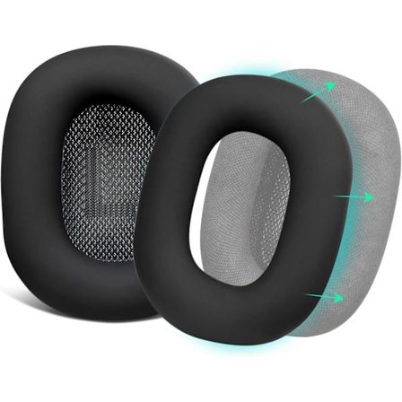 Silikoniset korvatyynyt Airpods Max -kuulokkeille, hiki- ja vedenkestävä, helppo pestä, kestävä