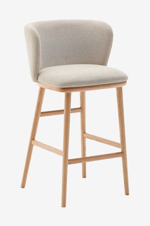 Kave Home - Baarijakkara - ciselia 2-pack - Beige - Baarituolit & baarijakkarat - - Homeroom