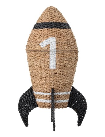 Cosmina Basket W/Lid, Nature, Seagrass Patterned Bloomingville