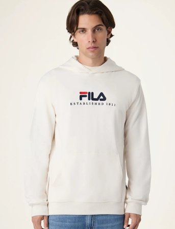 FILA Valsera Regular Logo Hoodie - Cream - L