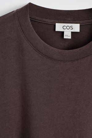 COS Relaxed Lightweight Cotton T-Shirt in Brown - Men