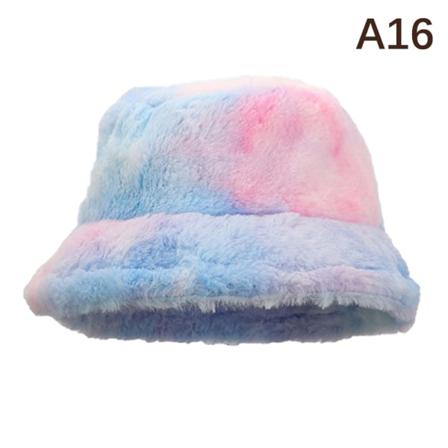 Vinter Fuskpäls Fluffy Bucket Hats Dam Utomhus Varm Solhatt S