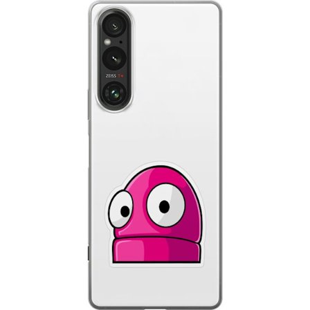 Kompatibelt Mobildeksel til Sony Sony Xperia 1 VI Rosa tegneseriefigur med store øyne i leken og humoristisk stil