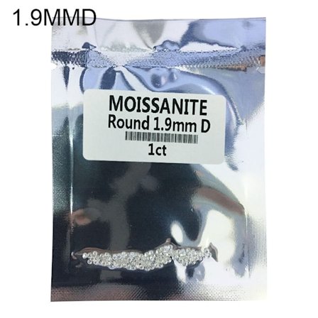 Ægte Moissanite Diamant Mossanite Løs Sten 1,9MMD 1,9MMD