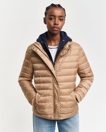 GANT Damen Leichte Daunenjacke (XXL) Braun Beige