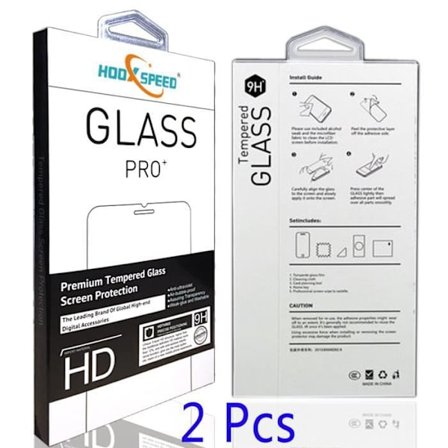 Skyddsglas för skärm - HOOXSPEED - Huawei P10 Plus - Tempererat glas - Ultra tunt - 2 pack