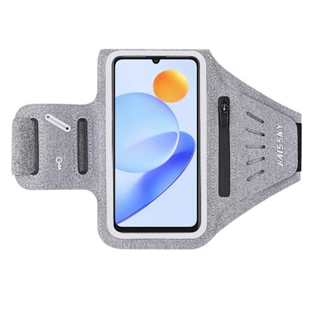 HAISSKY Löpararmband Sportväska För iPhone 16 15 14 13 12 Pro Max 15 Plus Xiaomi Dragkedja Hörlursficka Träningsarmväska