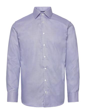Slhregduke-Non Iron Shirt Ls Noos Blue Selected Homme
