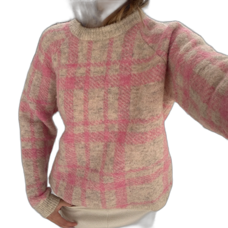 Stickad tröja i alpackablandning