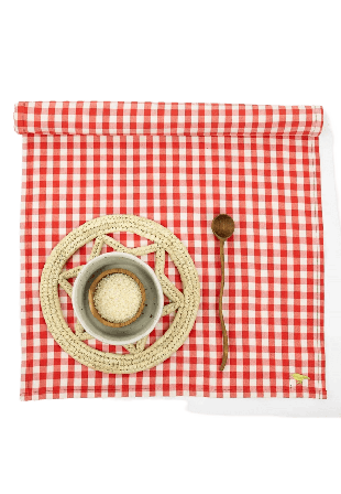A World of Craft MARIA Bordslöpare Bordstextil Röd 45X160 cm