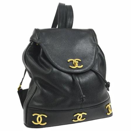 Chanel Vintage, Pre-owned Backpacks Zwart, Dames, Maat:ONE Size,stof