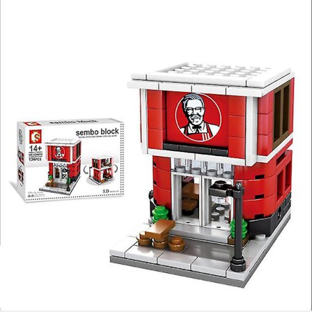 Kfc byggeklodser Sembo City Street Store byggeklodser model Db
