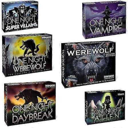 Brädspel One Night Ultimate Werewolf, engelsk version