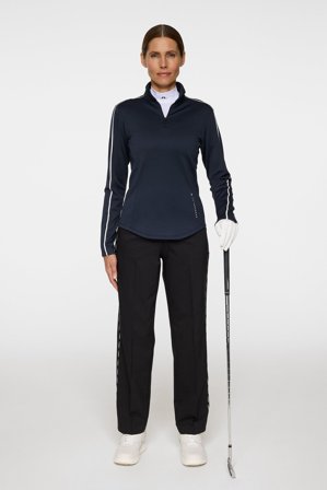 J.Lindeberg - Nefe Quarter Zip Mid Layer - Golf - Blue - Women - S