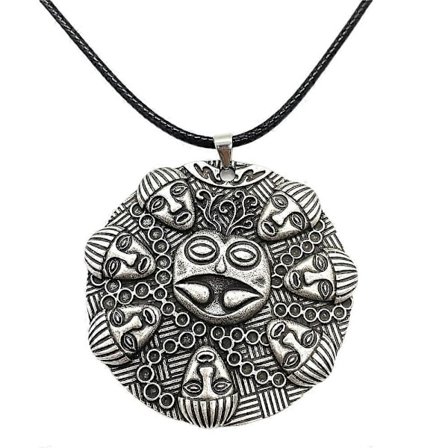 Buddha Ogma Medaljong Om Yoga Buddhism Stort Hänge Vintage Halsband Bijoux Homme Amulet Talisman Tillbehör Dropship Leverantör 5