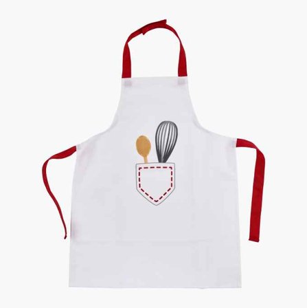 Förkläde och kockmössa
