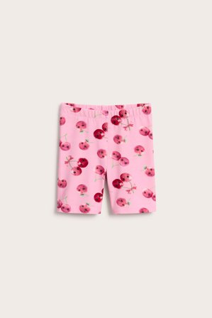Kappahl | Sykkelbukse med kirsebær | Rosa