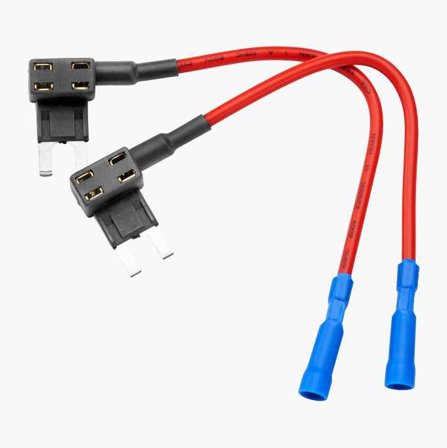 Biltema - Flatsikringsadapter med uttak Mini 2 stk.