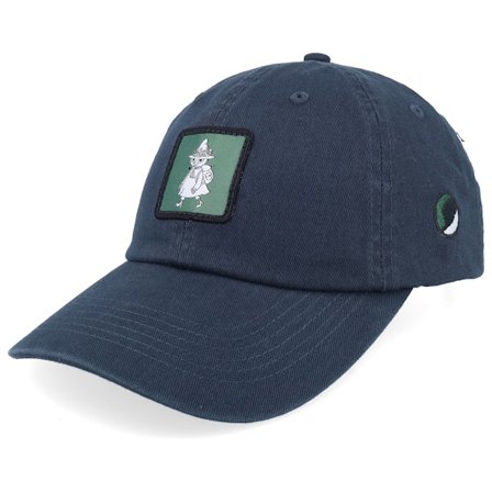 Moomin - Ble unconstructed Czapka Z Daszkiem - Snufkin Washed Navy Dad Cap @ Hatstore